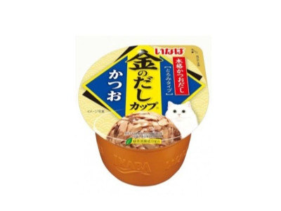 (이나바) 금빛육수 컵 고양이 간식 IMC-132 가다랑어 70g 1박스(48개입)