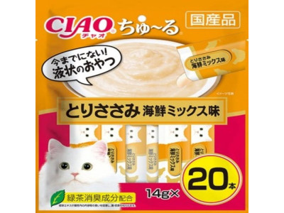 (이나바) SC-128 챠오츄르 닭가슴살/해물믹스 20P